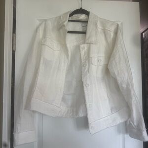 Women's White linen Jacket